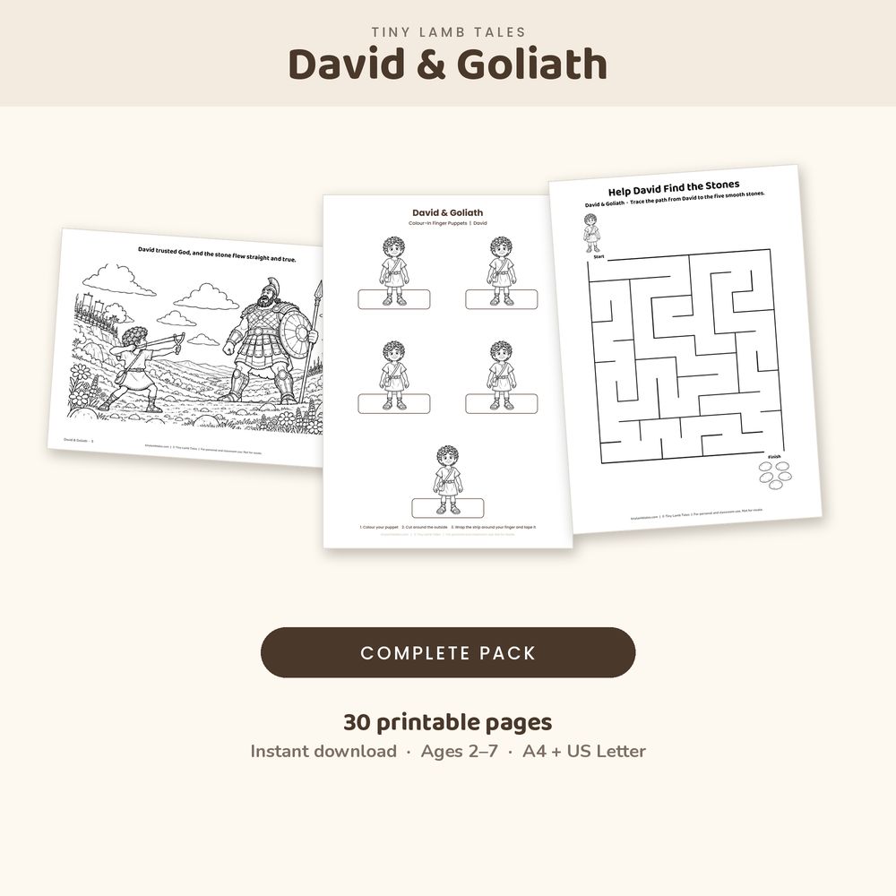 David and Goliath Complete Colouring and Activity Pack cover