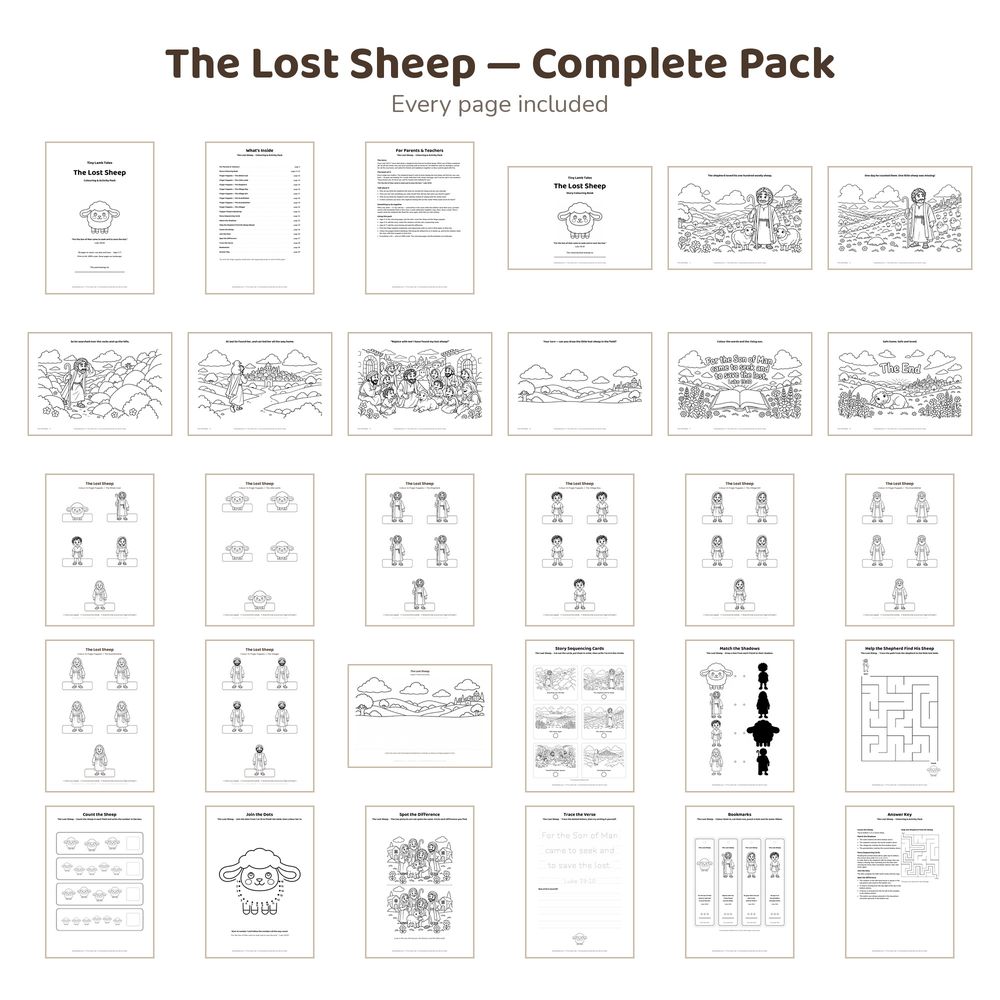 A spread of pages from inside the Complete Pack
