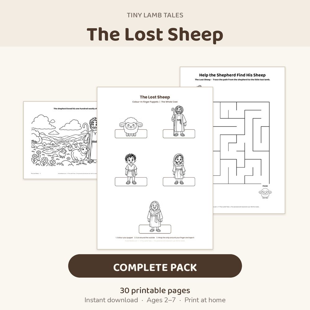 The Lost Sheep Complete Colouring and Activity Pack cover